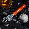 Ice Pick - Stainless Steel Ice Crusher with Wood Handle, Japanese Style Ice Chipper Ideal for Bars and Home