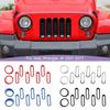 ABS Car Headlight Decorative Cover Grille Decoratiion Stickers For Jeep Wragnler JK 2007-2017 Car Exterior Accessories