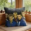 Cool WWestlife Band Cushion Cover Square Short Plush Pillow Case Living Room Sofa Home Decor Funda X