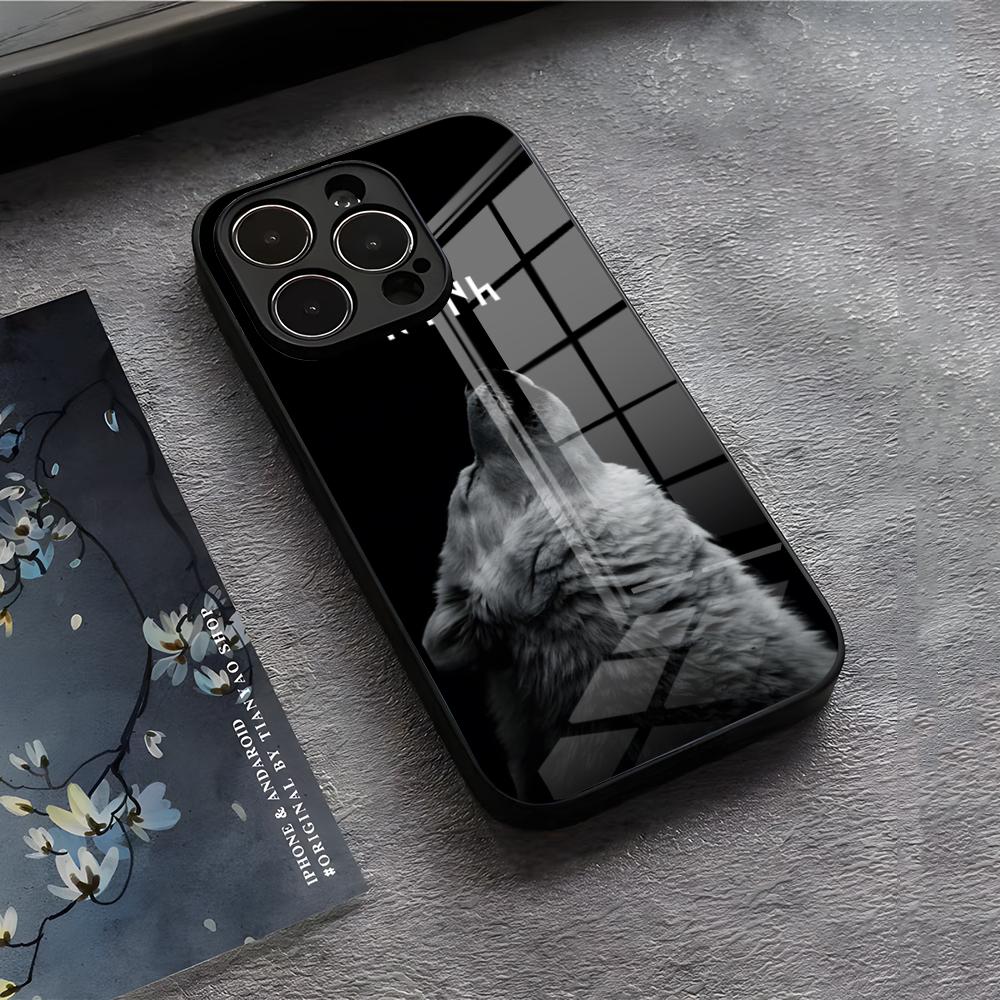 Чехол для телефона 'Турецкий Волк Турция Флаг' для IPhone 17 Air 16 E Pro Max 15 14 13 Mini 12 Pro 11 Max Plus Черная Стеклянная Крышка