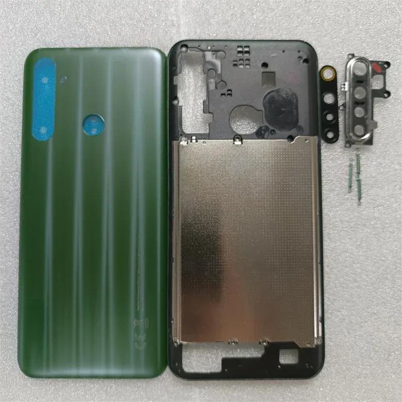 For Oppo Realme 6i RMX2040 Phone Housing Middle Frame+Battery Back Cover Case Panel Replacement Parts