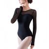 WinsGreat Dance Ballet Long Sleeve Rhythmic Gymnastics Black Latin Dance for and Size L Women's Leotard, Bodysuit, Leotard, Costume, Slimming,