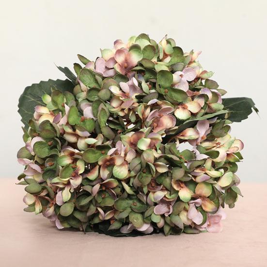 Artificial Flowers Full Hydrangea DIY Faux Flower Silk Reusable Fake Floral Plant
