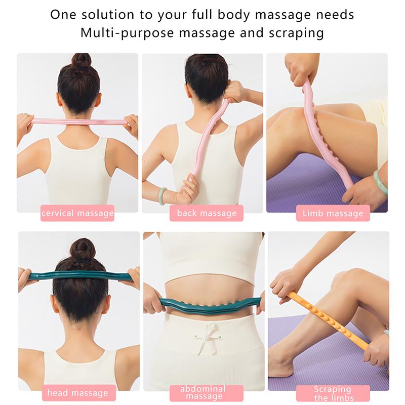 Роликовый брус для скрабирования всего тела Массажная палочка Массажер для спины Спа Терапевтический инструмент Точечная терапия Гуаша Расслабление