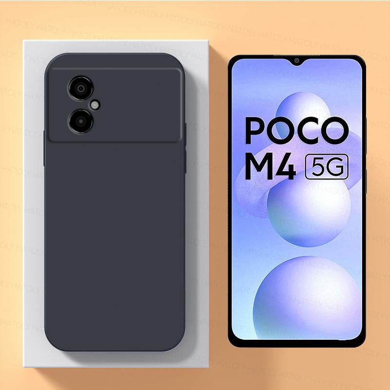 Для Xiaomi Poco M4 5G Чехол Xiaomi Poco M3 M4 Pro 4G 5G Чехол Противоударный жидкий силиконовый TPU Телефон Задняя крышка Xiaomi Poco M4 5G