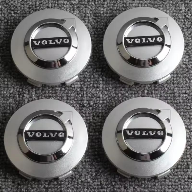 4Pcs ABS 64mm Car Wheel Center Hub Center Cap Rim Hub Dustproof Cover Emblemem For Volvo S60 S60L S80 S80L S90 V40 V60 V90 XC60