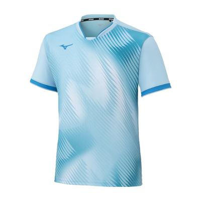 Теннисная рубашка MIZUNO Dry Aeroflow Game Shirt Унисекс Синий Бриз Размер S 62MAD510