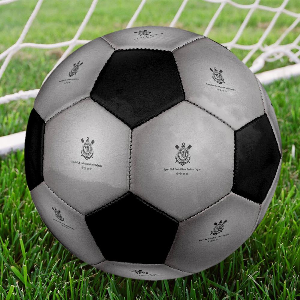 Corinthians Soccer Ball Colorful All Ages Machine Stitched PVC Competition Ready Durable High-Bounce.SIZE5