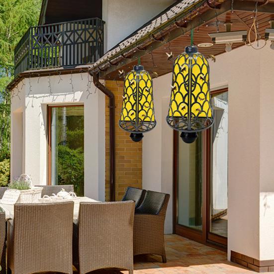 2 Sets Hanging Wasp Trap Sticky Fruit Fly Trap Outdoor Carpenter