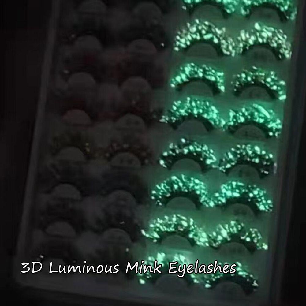 Sequins Eye Lashes Eyelashes Fluffy Dramatic False Eyelashes 3D Mink Lashes 25mm Luminous