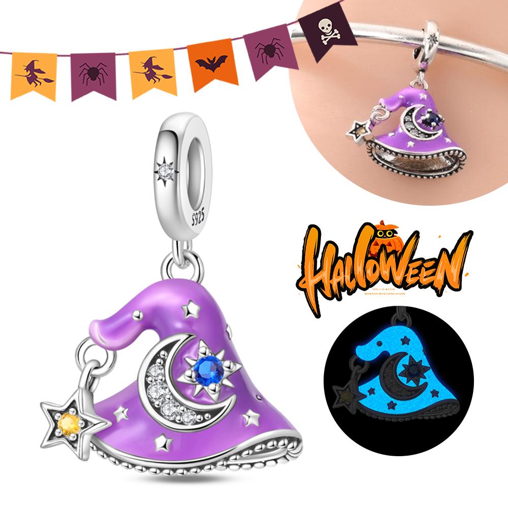 Хэллоуин Вечеринка Медный Светящийся Скелет Гроб Подвеска Бусины Подходят Браслет-шарм Для Изготовления Ювелирных Изделий Женские Подарки