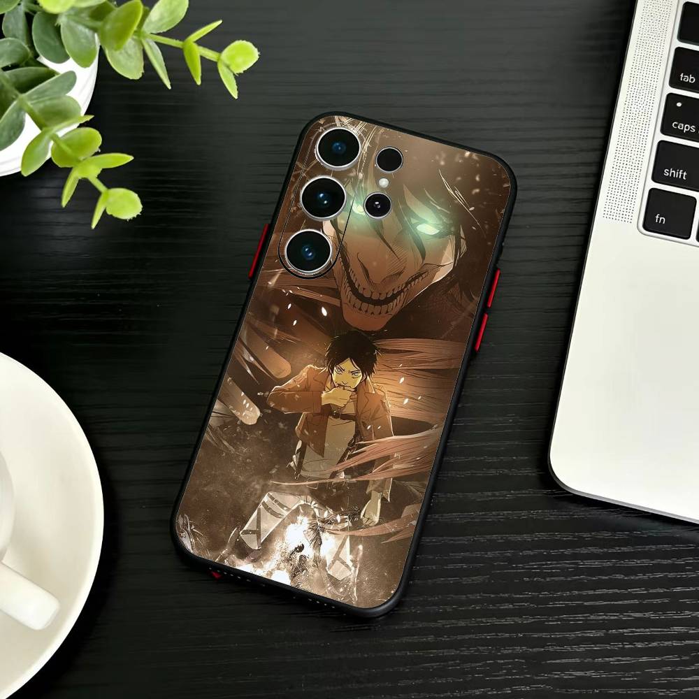 Чехол для телефона Attack On Titan Леви Аккерман Для Samsung S26,S25,S24,S23,S22,S21,S20,Ultra,Plus,FE Черный Мягкий Чехол