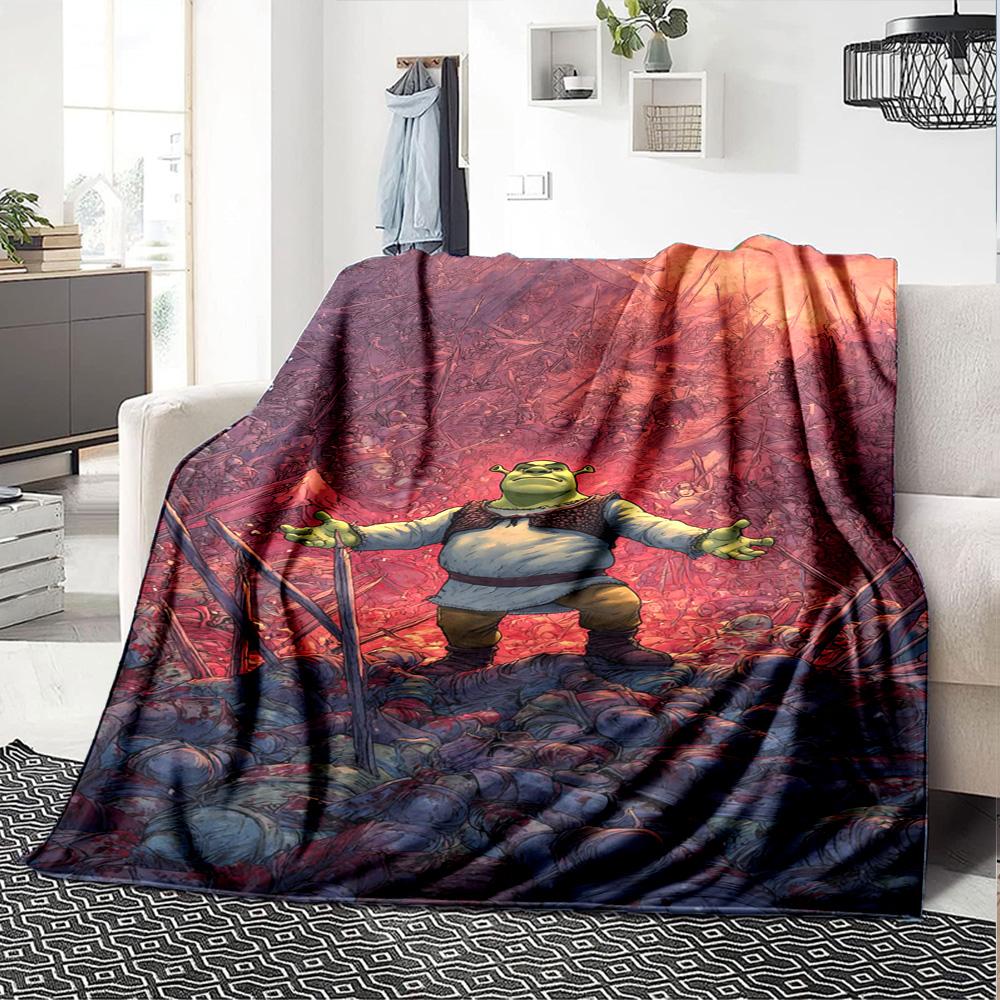Shrek Blanket Soft Warm Cozy Suitable For Bed Office Chair Seaside Allseason Use Modern Best Holiday Gift For Friends Family