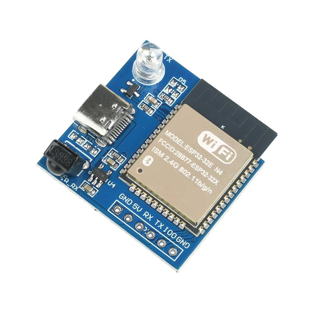 ESP32E-N4 Программируемый инфракрасный передатчик/приемник Поддержка команд NEC Модуль проброса WiFi Беспроводной пульт переключения Тип-C