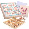 Jiugongge Digital Chess Game Open Cover Design Memory Chess Wooden Sudoku Logic Thinking Training Educational Toys For Children