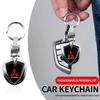 Car Logo Keychain 3D Metal Shield Shaped Keyring For Mitsubishi RALLIART Pajero ASX Lancer X 9 Outlander 3 L200 Car Styling
