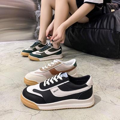 Кроссовки на шнуровке в цвете, женские, осенние, новые, плоские, Cortez, школьные, кроссовки, повседневные, туфли-лодочки для женщин