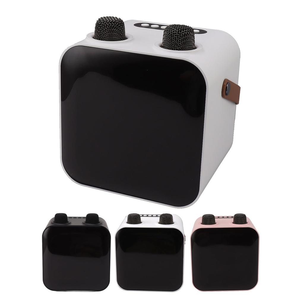 Караоке-машина с 2 беспроводными микрофонами, портативная Bluetooth-колонка мощностью 15 Вт, комплект для караоке-машины для H
