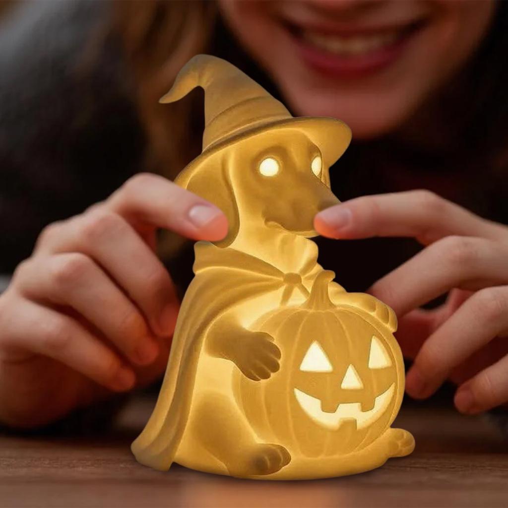 Glowing Ghosts Dog With LED Lights Christmas Home Decor