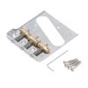 Guitar Bridge Tailpiece 3 Brass Saddles Bridge for Vintage Telecaster Style Electric Guitar Par