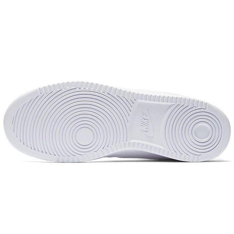 Nike Кроссовки Court Borough Low Тройной Белый Синтетическая Кожа Винтажные Нескользящая Подошва Амортизация Устойчивость к Истиранию Низкие 838937-111