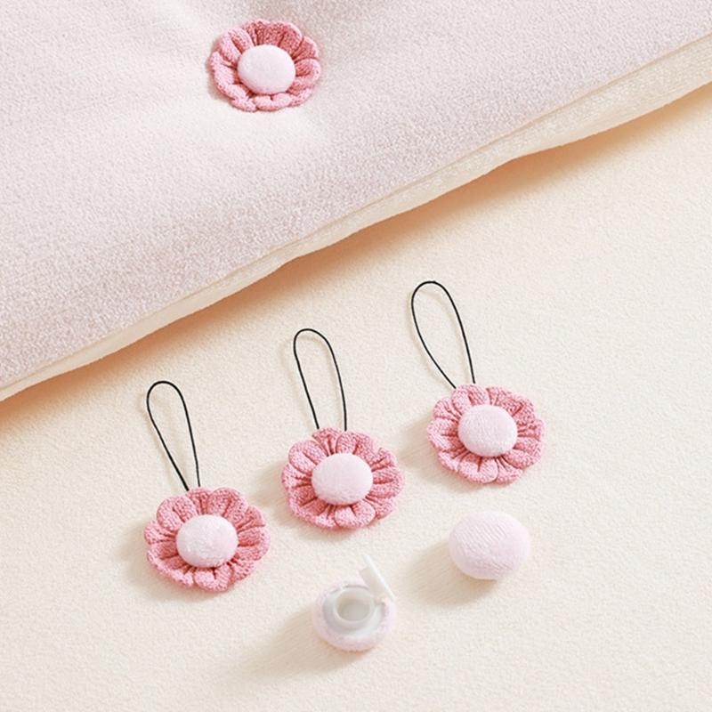 Multipurpose Nonslip Bed Sheet Holders 8Pcs Sunflower Style Soft Clip Safe Fabric Clamps For Home Decors