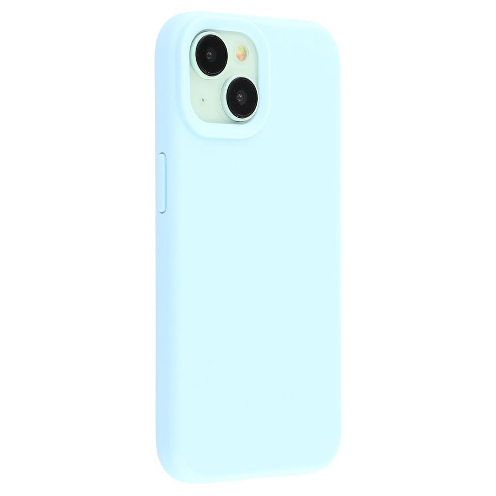 For iPhone 14 Case 2.0mm Thick Solid Color Soft TPU Phone Back Cover Large Lens Cutout
