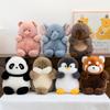 New Cute Dundu Series Penguin Panda Doll Plush Toy Raccoon Elephant Children's Doll Gift