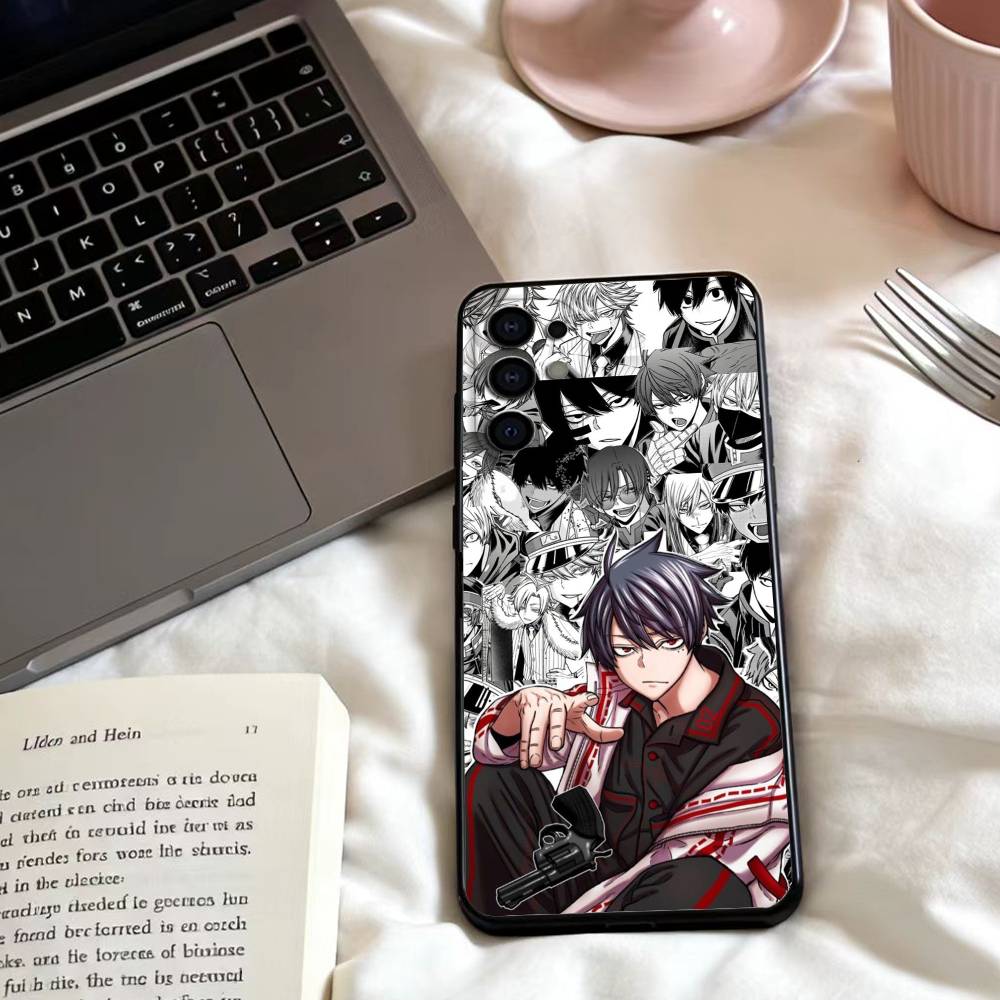 Чехол для телефона T-Tougen Anime A-Anki для Samsung S25,24,23,22,30,21,10,9,Ultra,Plus,Lite,FE,4,5 G Мягкий Черный Чехол