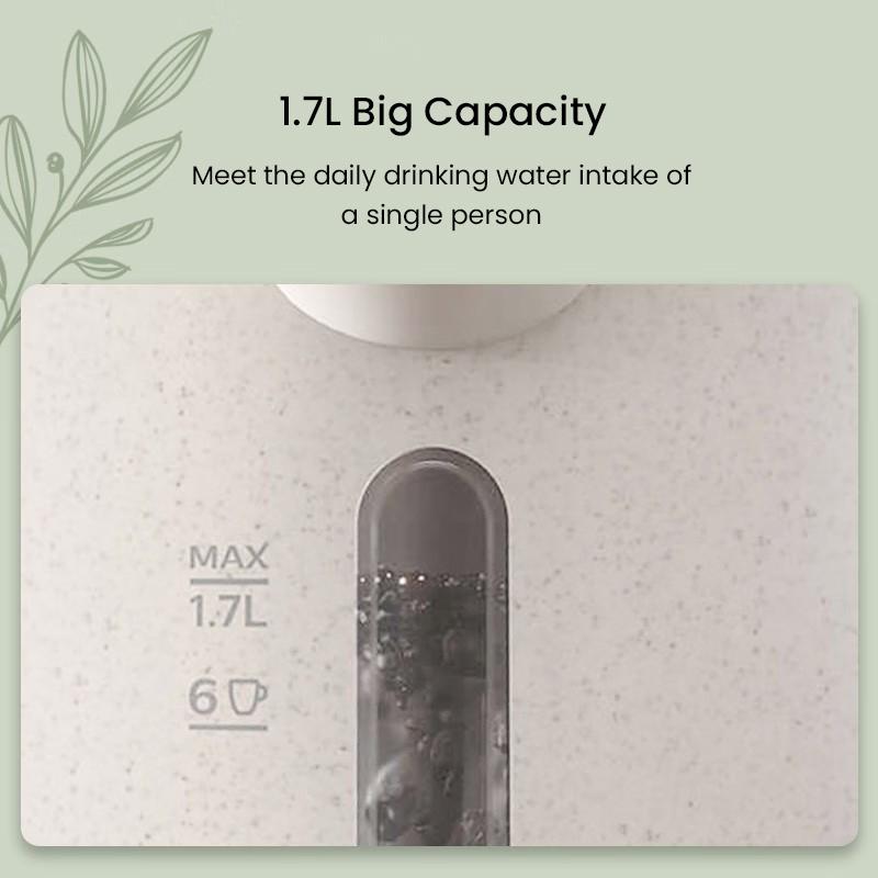 Philips Электрический чайник HD9365/10 Корпус из 100% перерабатываемого растительного биоматериала ПП, изготовлен из масла фанфлауэра, экологически чистый