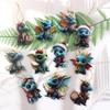 Acrylic Dragon Baby Hanging Ornament 2D Cute Christmas Dragon Pendants Car Rear View Mirror