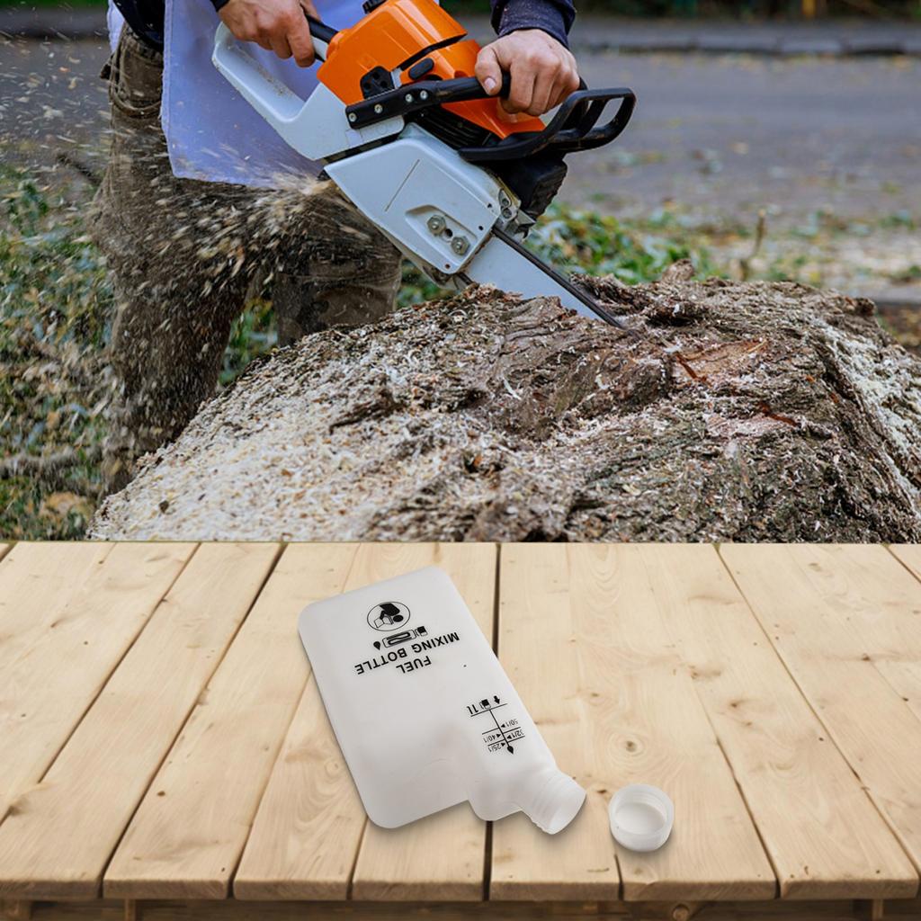 1L Petrol Oil Mixing Bottle for Accurate 2-Stroke Engine Ratio