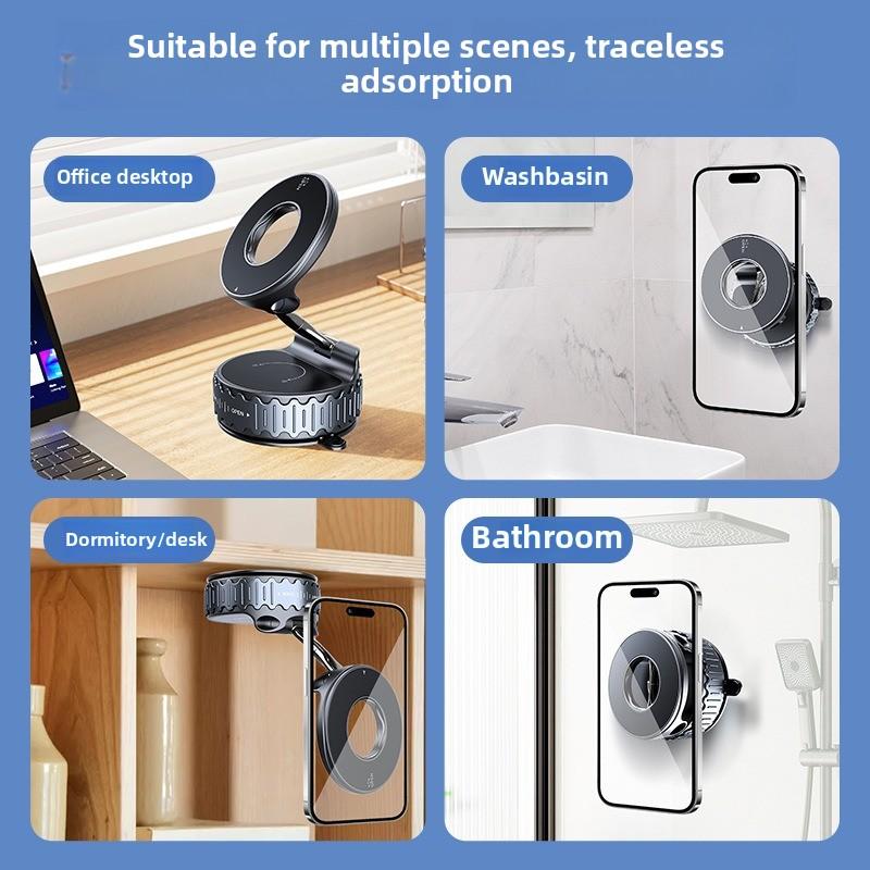 Магнитный автомобильный держатель для телефона, свободное вращение на 360°, складное хранение, многофункциональная подставка для мобильного телефона, поддержка мобильных телефонов iPhone и Android