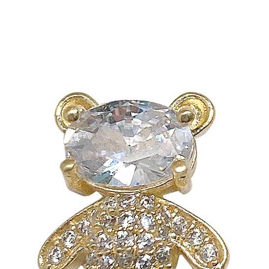 Nail Rhinestone Apply Shape Luxurious Shining Three-dimensional Bear Easy To DIY Nail Art Long Lasting