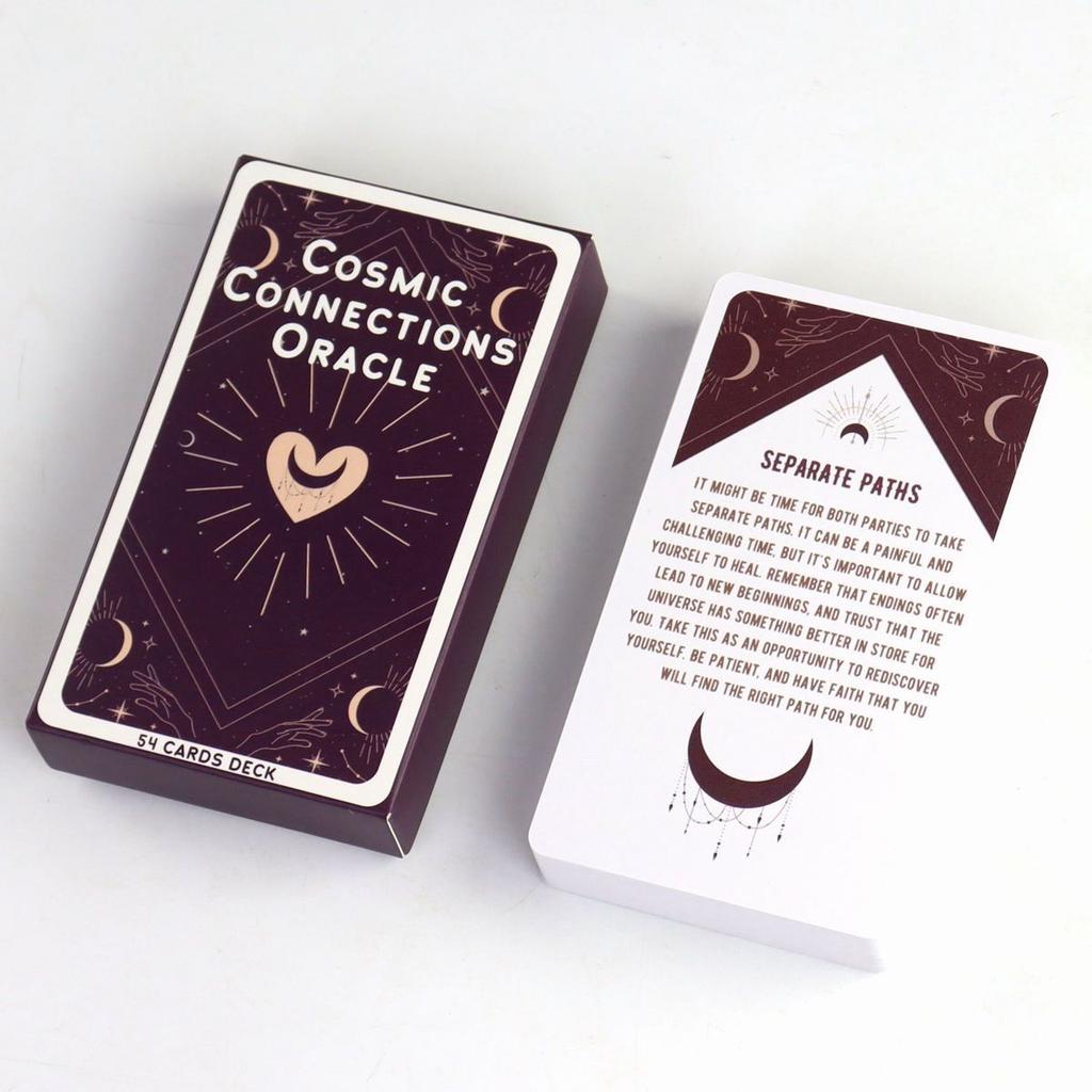 10.3*6см Колода карт Оракул Космические Связи 54 шт. Карты Оракул, Вдохновленные Вселенной для Любви и Отношений