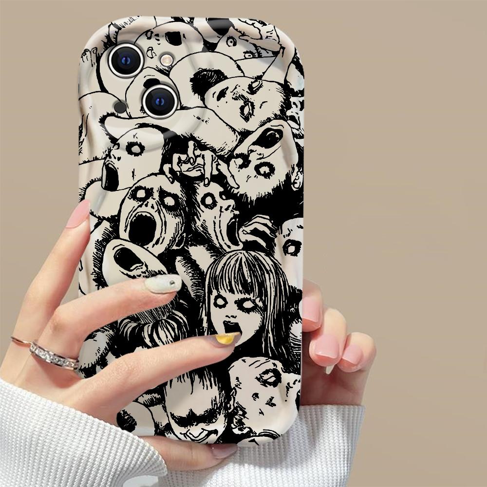 Хоррор Дзюндзи Ито Горячие комиксы Томиэ Чехол для телефона Для iPhone 16 15 14 13 12 11 Pro Max XS X XR 7 8 SE Ударопрочный Мягкий чехол