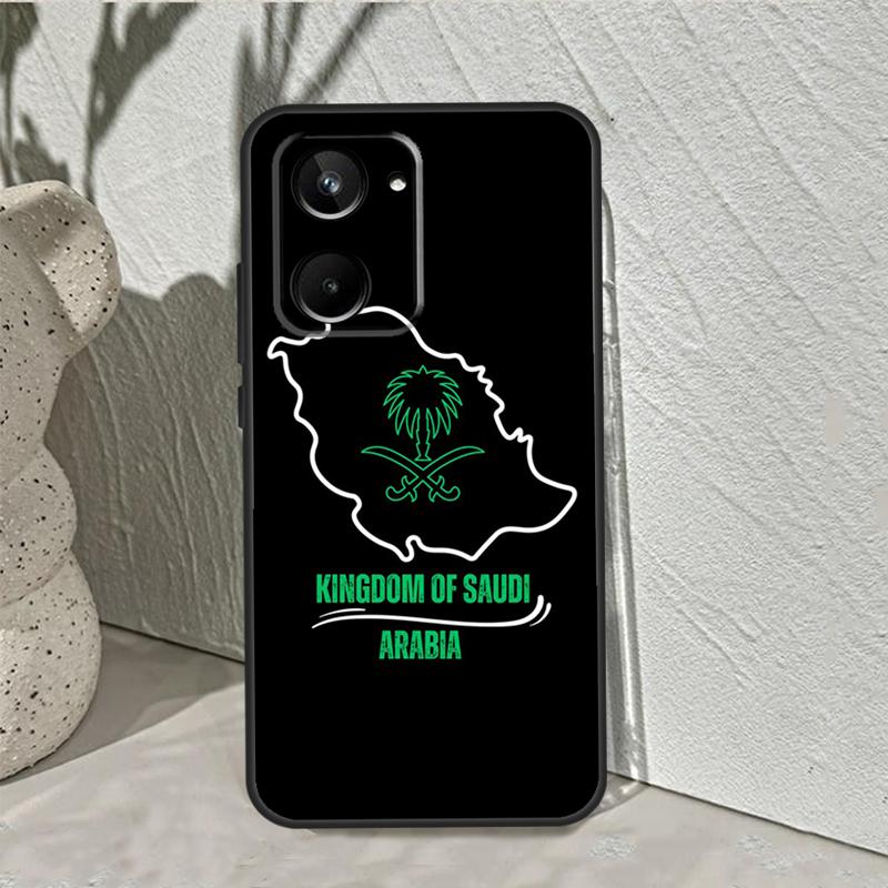 Флаг Королевства Саудовская Аравия Для Realme GT7 Pro GT6 C67 C65 C63 C61 C55 C53 C51 C35 C71 C75 10 11 12 13 14 Pro Plus Чехол