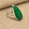 Красивое ювелирное кольцо ручной работы из стерлингового серебра 925 пробы с драгоценным камнем малахит