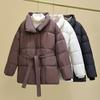 Casual Fashion Versatile Down Cotton Jacket 2025 Women's Winter New Waist Short Slimming Thickened Jacket
