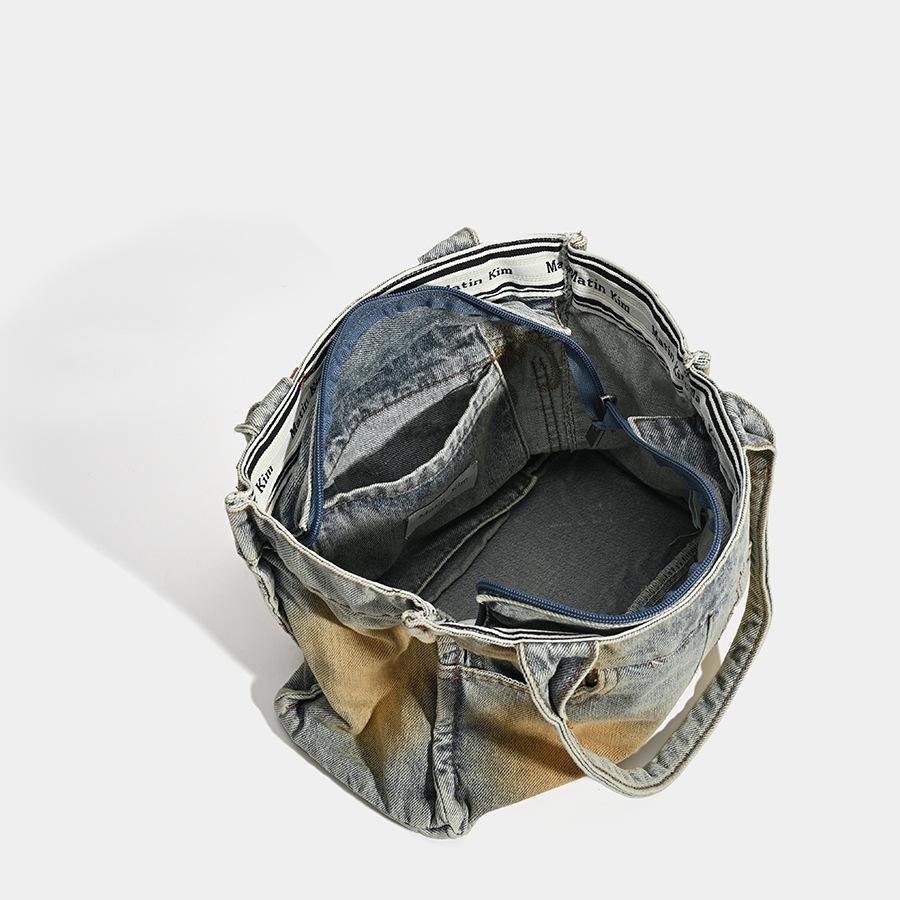 Single-shoulder Large-capacity Bag Denim Bag, Single-shoulder Hand-held Tote Bag, Women's Bag