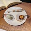 Fashion Oyster Scallop Model Key Ring Creative Seafood Pendant Key Chain  Bag Accessories