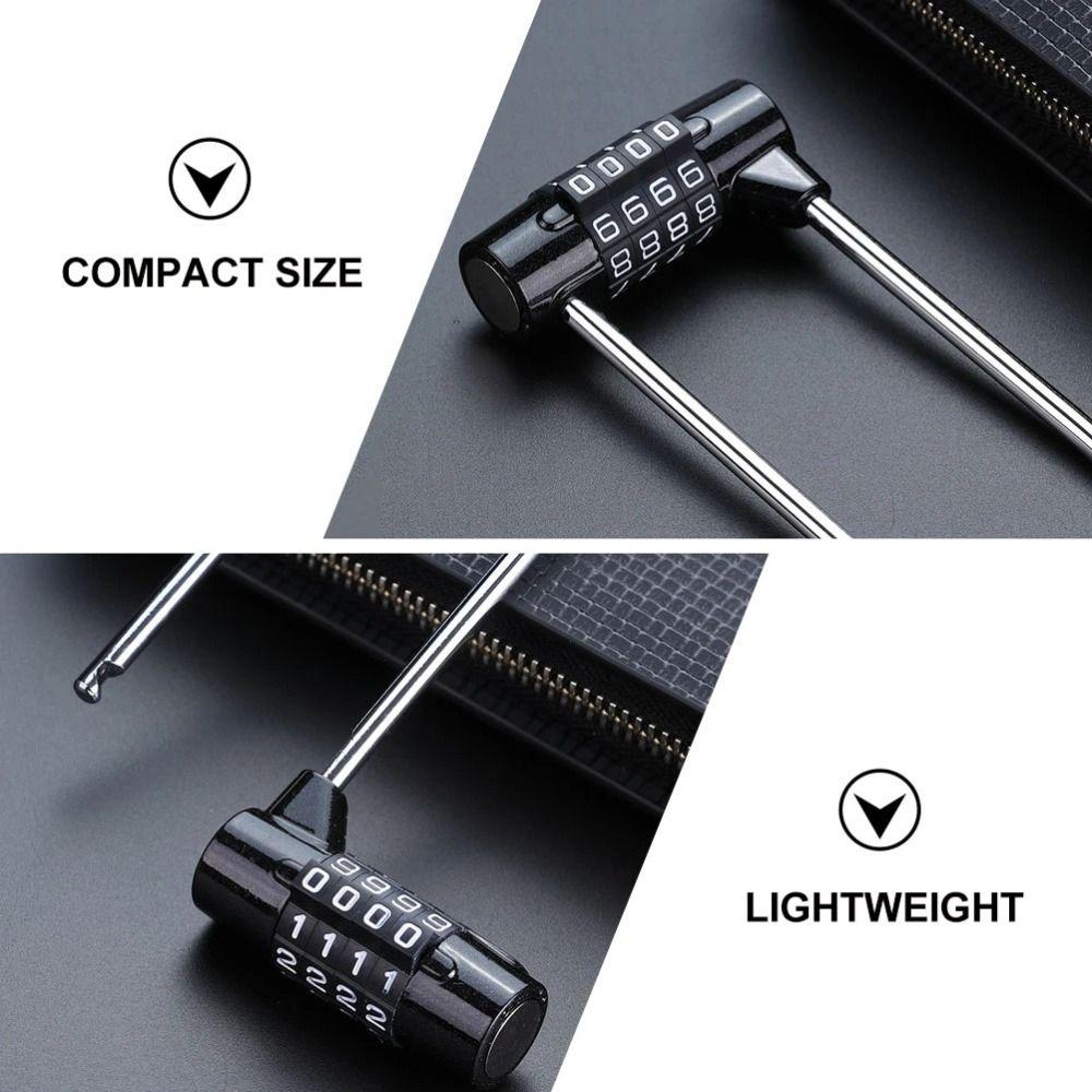 Suitcase Travel Password Padlock Lengthened Shackle Lock 4 Digit Combination Lock Gym Door Lock