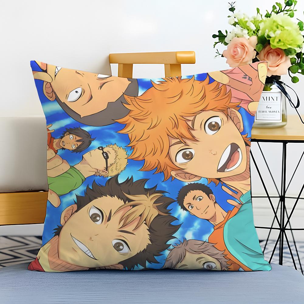 HHaikyuu Наволочка Стираемая Льняная Наволочка Мягкая для Дивана Кровати Уютный Декор Комнаты Дома
