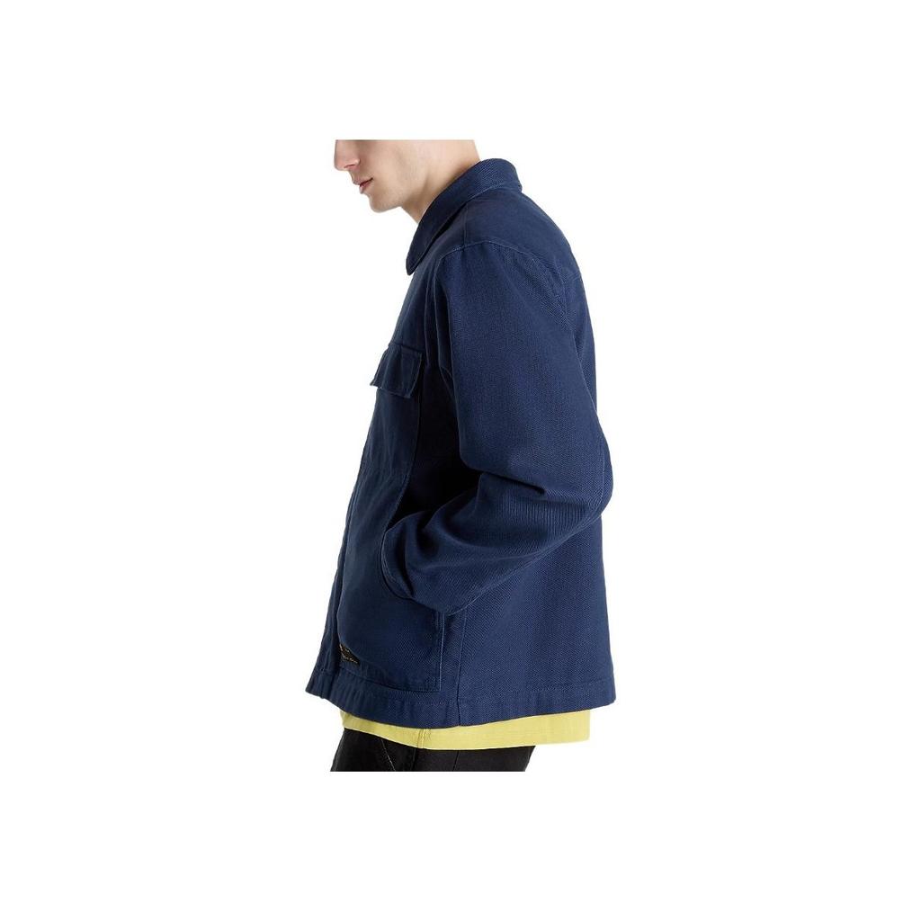 Vans Куртка Mcavoy Station Solid Color Versatile с длинным рукавом Мужские куртки Синий VN000HMKLKZ