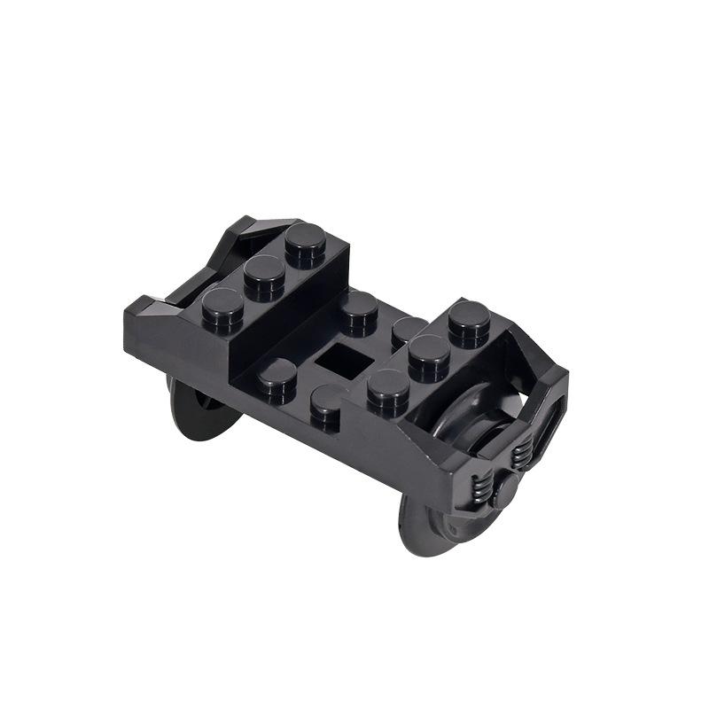 MOC Город Креативная Идея Основа Поезда Колесная Тележка Строительные Блоки Кирпичики Собранные DIY Игрушки для Детей Рождественские подарки