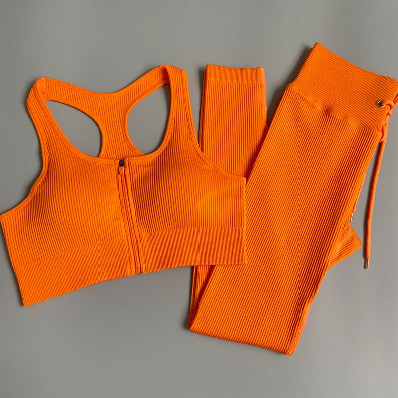 Women's Tracksuit Seamless Yoga Set Workout Sportswear Gym Clothing Fitness Sports Suits