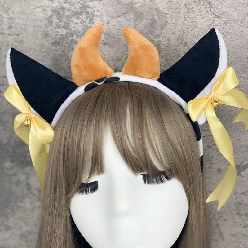 Костюм Олень/Слон/Гепард/Медведь/Собака/Леопард Набор Ушные Повязки Хвосты Банты Хэллоуин Рождество Животные Косплей Костюм