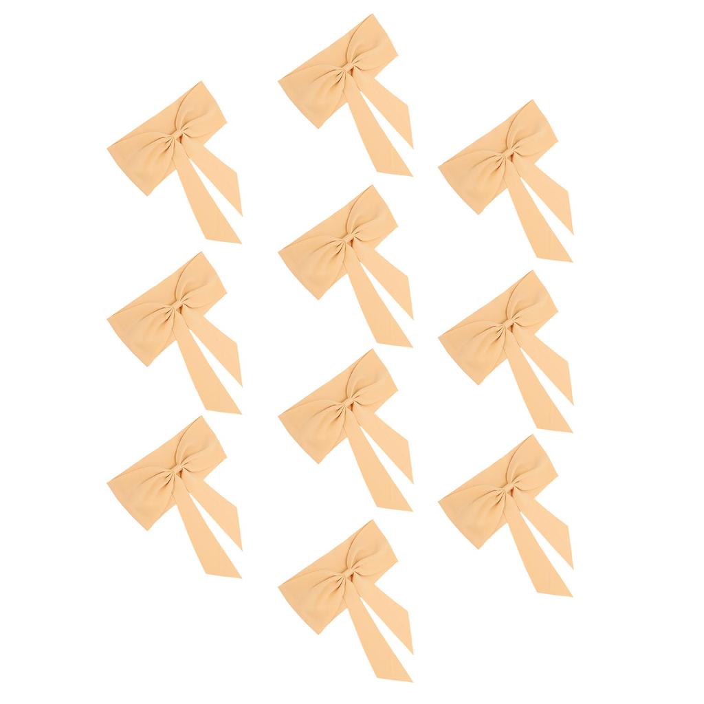 10pcs Chair Sashes Exquisite Reusable Chair Bows for Hotel Weddings Meetings Chair Decoration