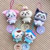 Чиикава Медведь-самоуничижитель Коллаборация Санрио Плюшевая кукла Хелло Китти1 Мелоди1 Куроми1 Сачиджи Плюшевая игрушка Брелок Украсить