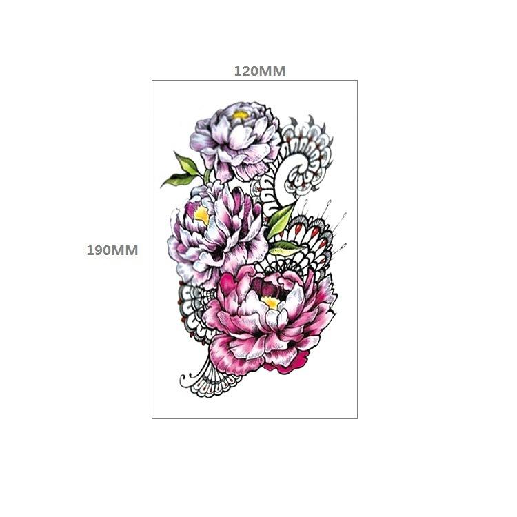 Наклейка с татуировкой черепа, вечное значение, часы, оповещение, красная роза, пистолет, нагрудник, наклейка для переноса воды